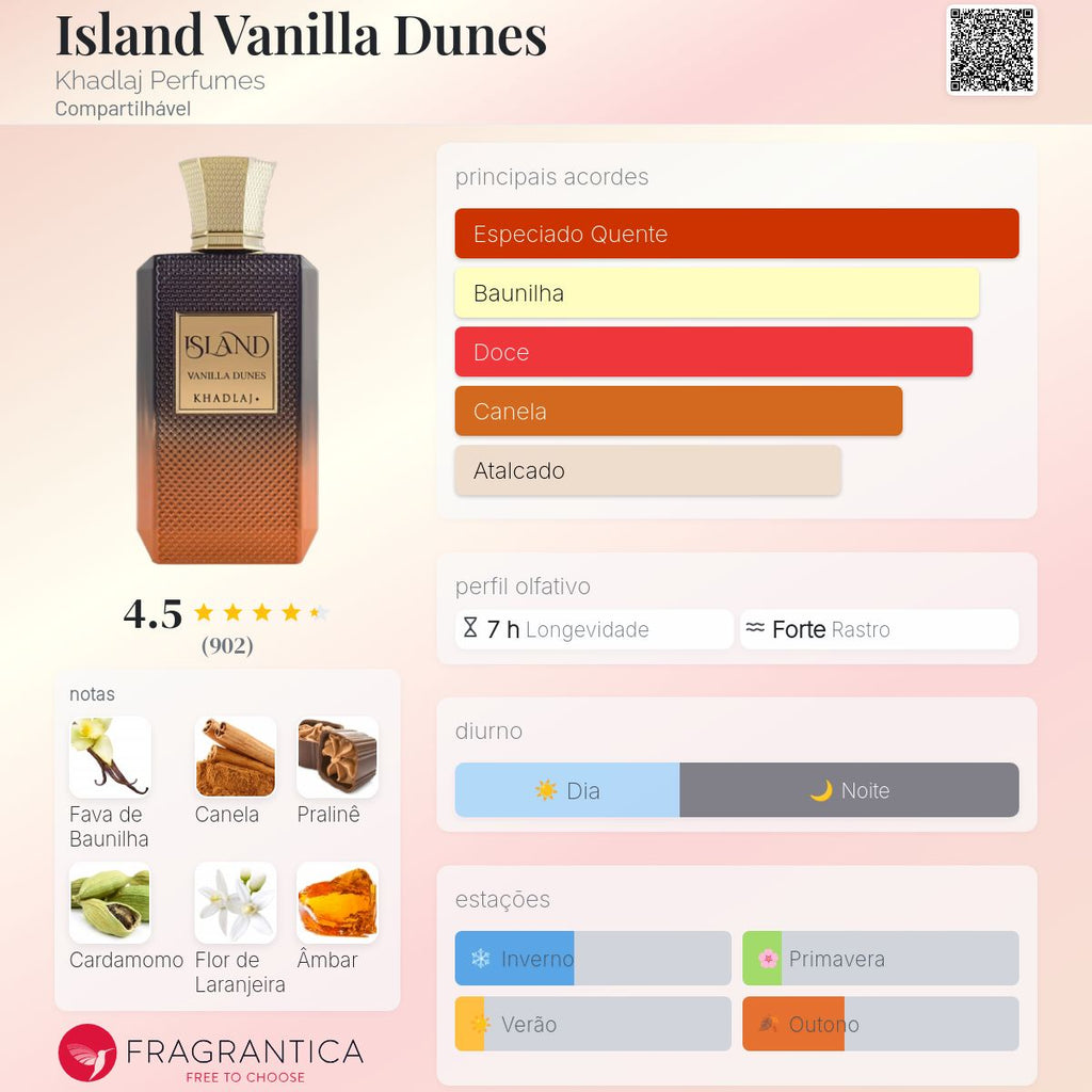 ISLAND VANILLA DUNES - KHADLAJ - EXTRAIT DE PARFUM - 100ML
