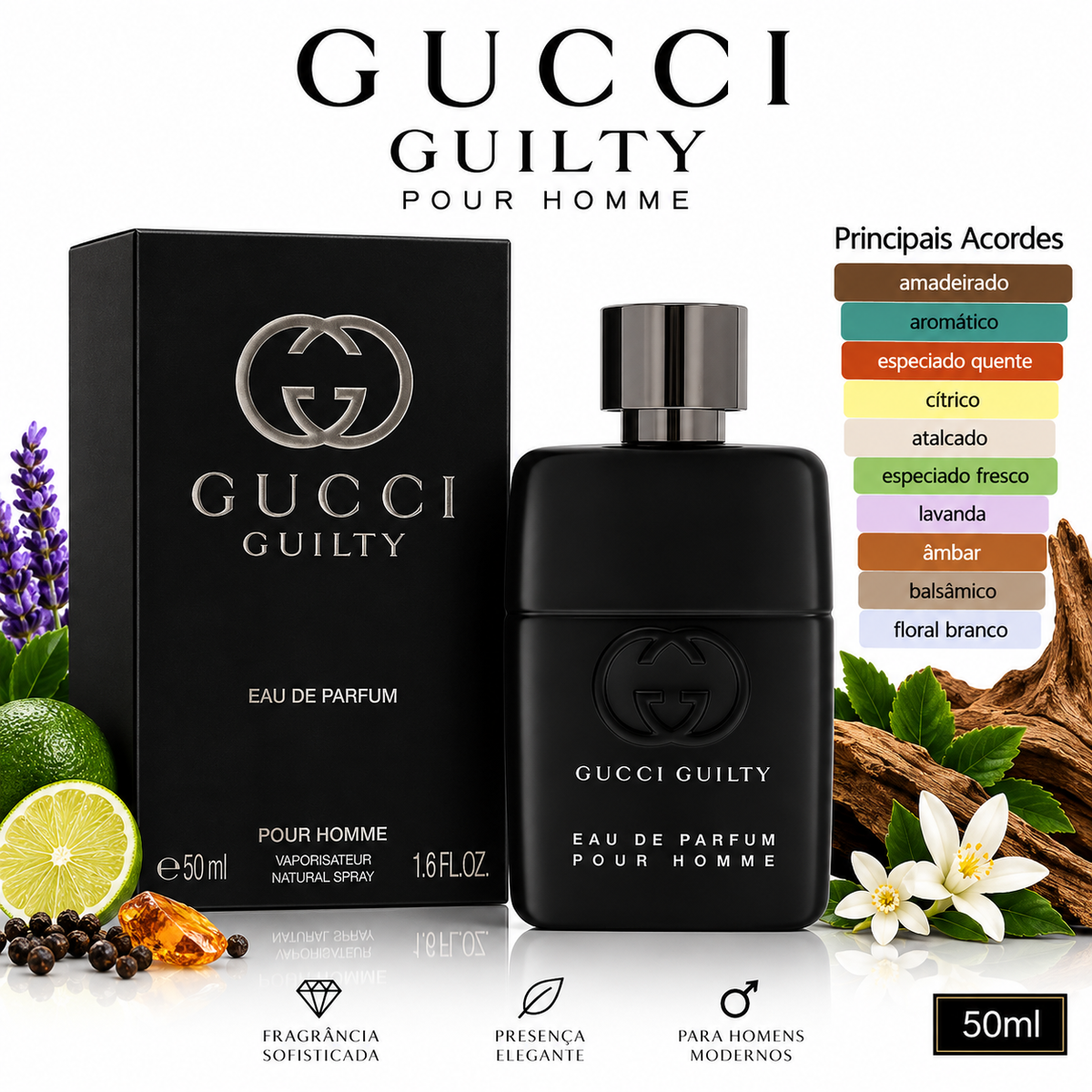 Guilty Pour Homme Eau De Parfum 50ML
