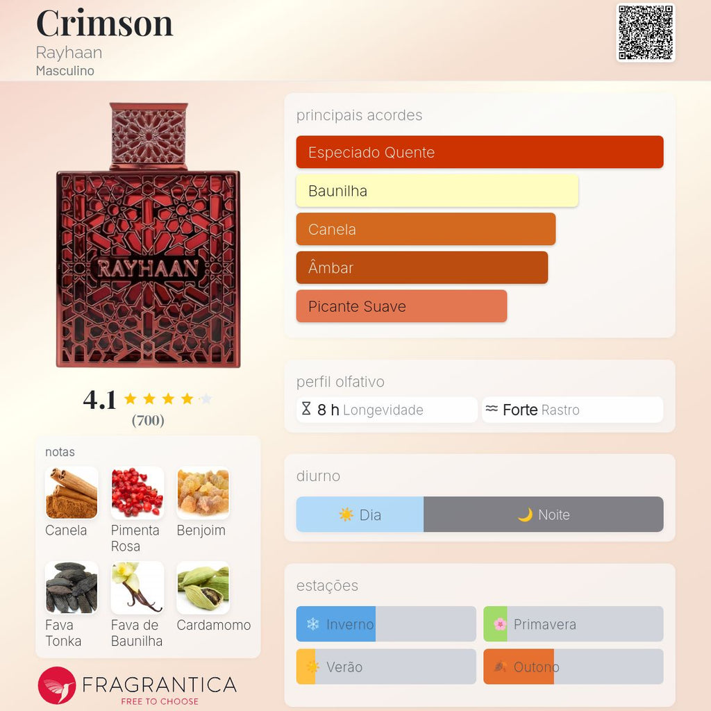 Rayhaan Crimson Eau de Parfum 100ml