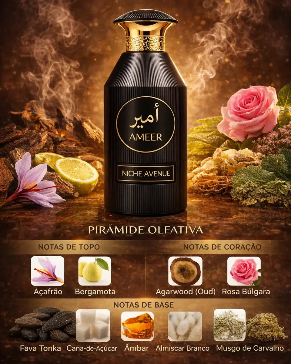Ameer Niche Avenue Perfume Árabe Eau de Parfum 100ml