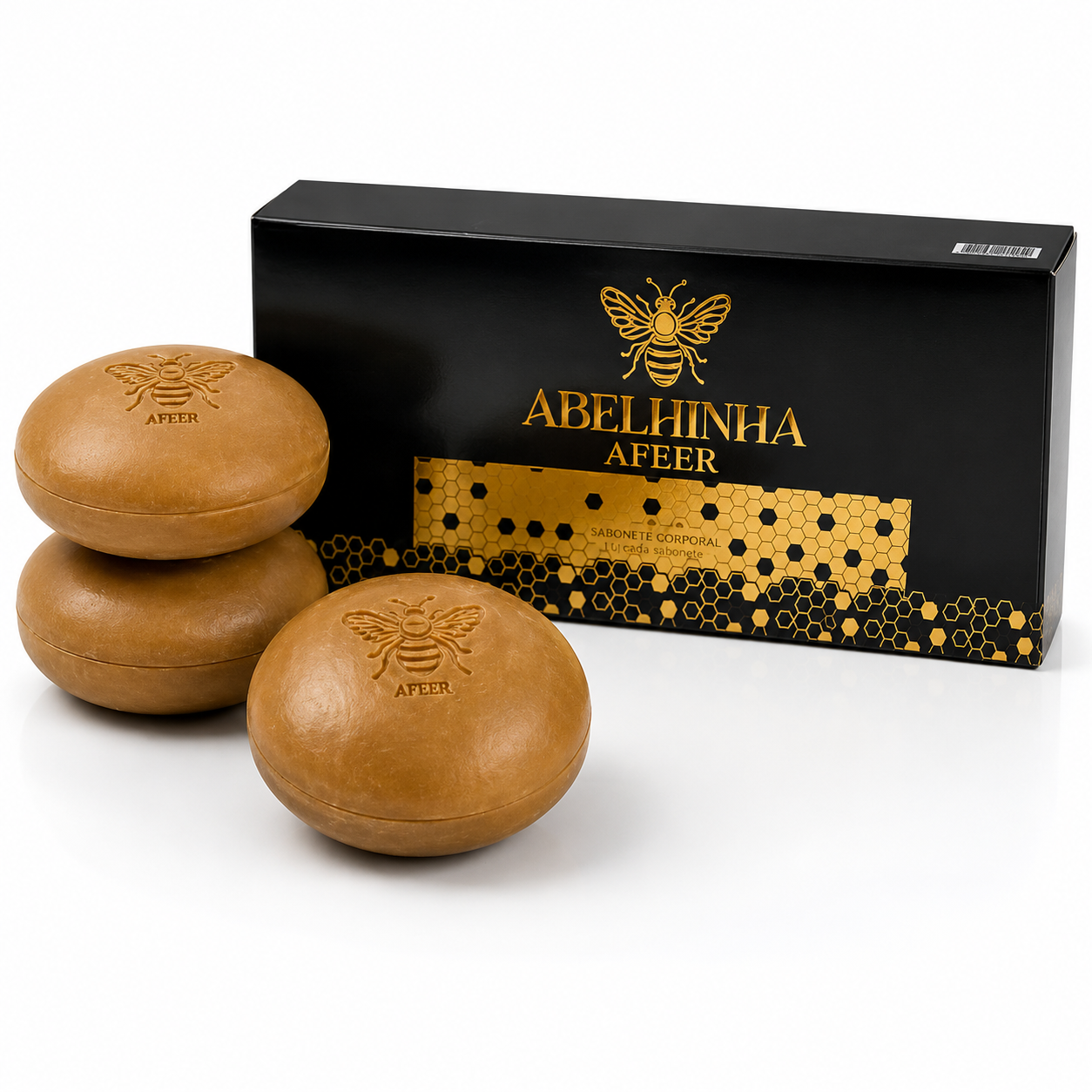 ABELHINHA - AFEER - SABONETE CORPORAL - 3 X 150 G