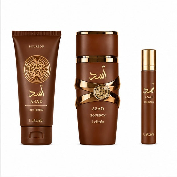 Kit Asad Bourbon Fragrance Gift Set Lattafa