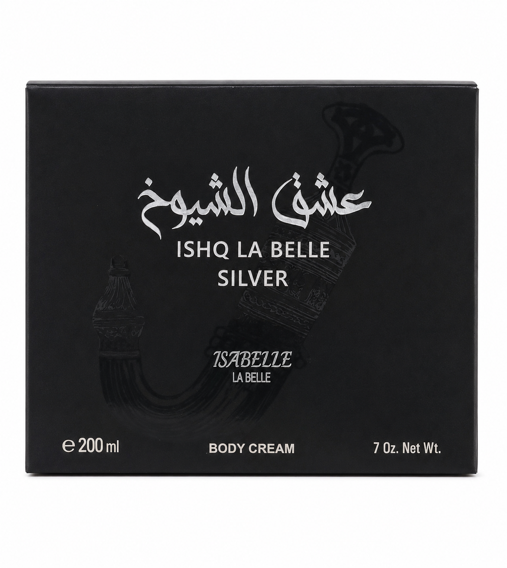 ISHQ LA BELLE SILVER - BODY CREAM - ISABELLE LA BELLE - 200ML