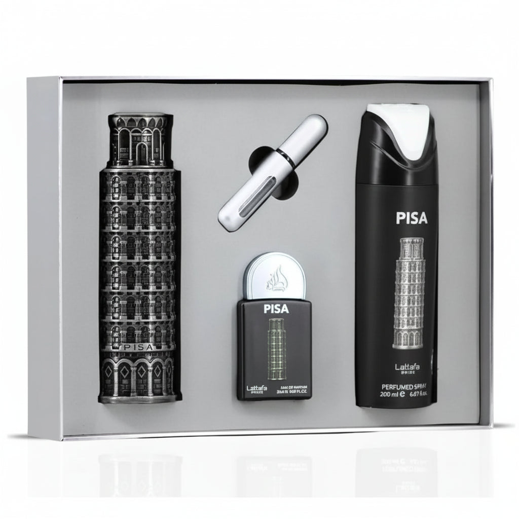 PISA - LATTAFA - EAU DE PARFUM 100ML + EDP 20ML + BODY SPRAY 200ML
