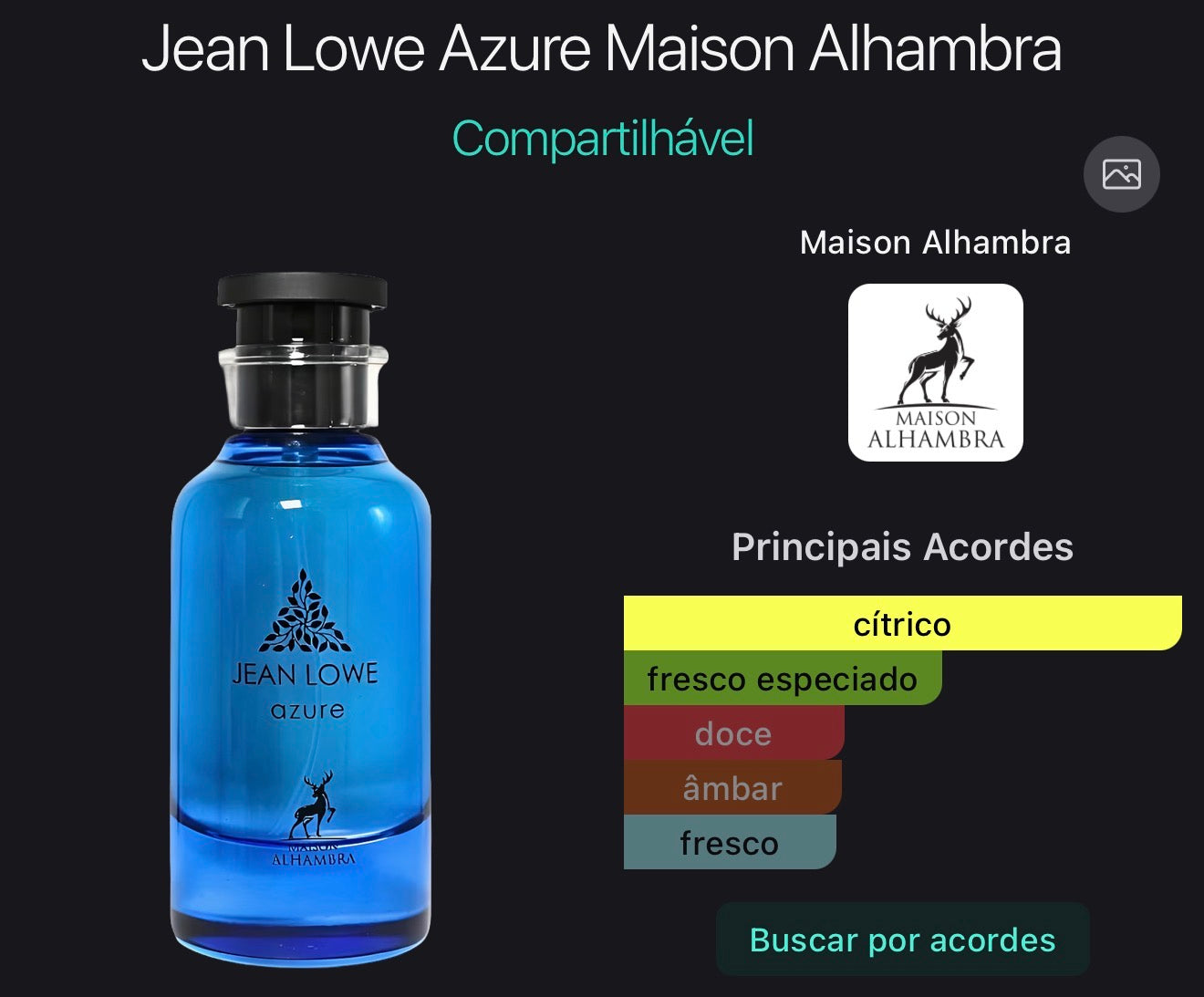 JEAN LOWE AZURE - MAISON ALHAMBRA - EAU DE PARFUM - 100ML