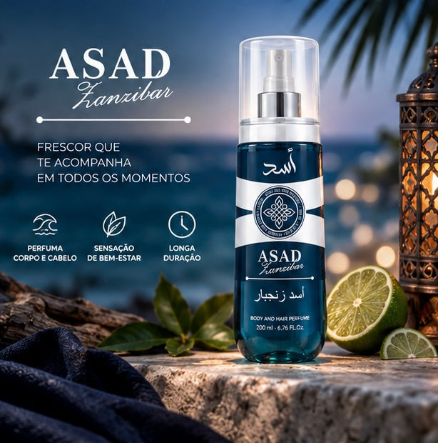 Asad Zanzibar Afeer Body And Hair 200ml