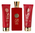 KIT AJWAA RED - NUSUK - EAU DE PARFUM UNISSEX + SHOWER GEL + BODY LOTION 3 X 100ML