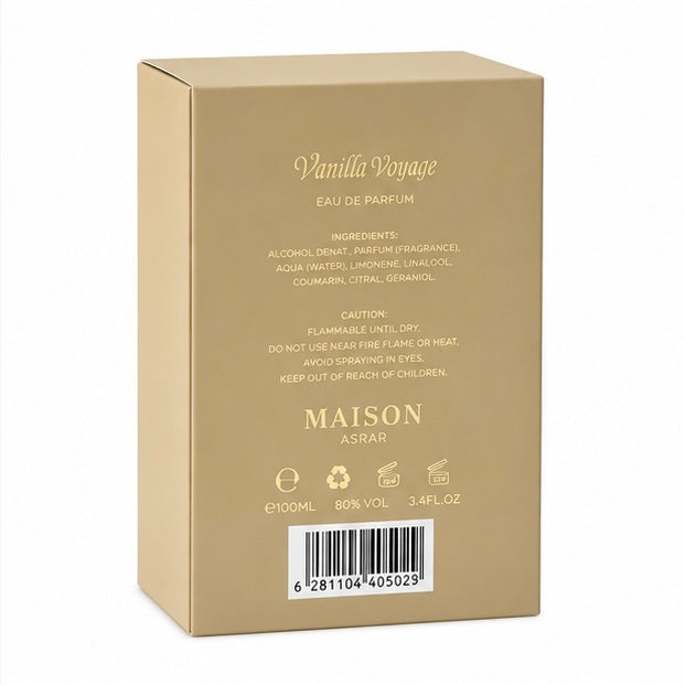 Vanilla Voyage Maison Asrar EDP 100ml