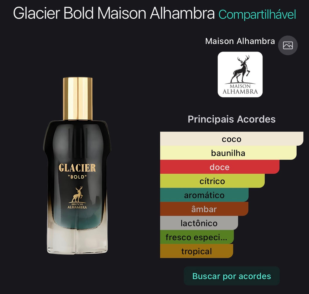 GLACIER BOLD - MAISON ALHAMBRA -  EAU DE PARFUM - 100ML