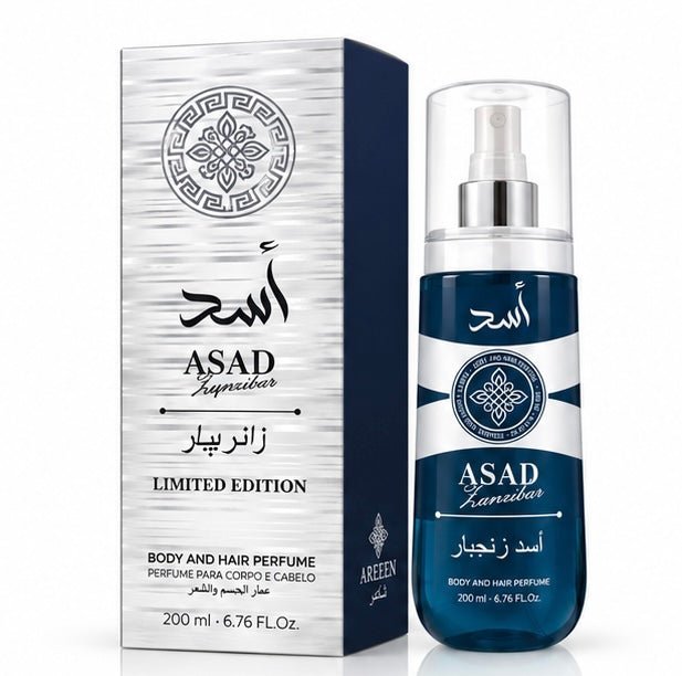 Asad Zanzibar Afeer Body And Hair 200ml