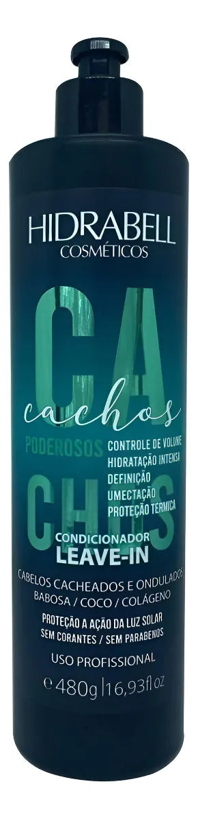 CACHOS - HIDRABELL -  CONDICIONADOR LEAVE-IN - 480G