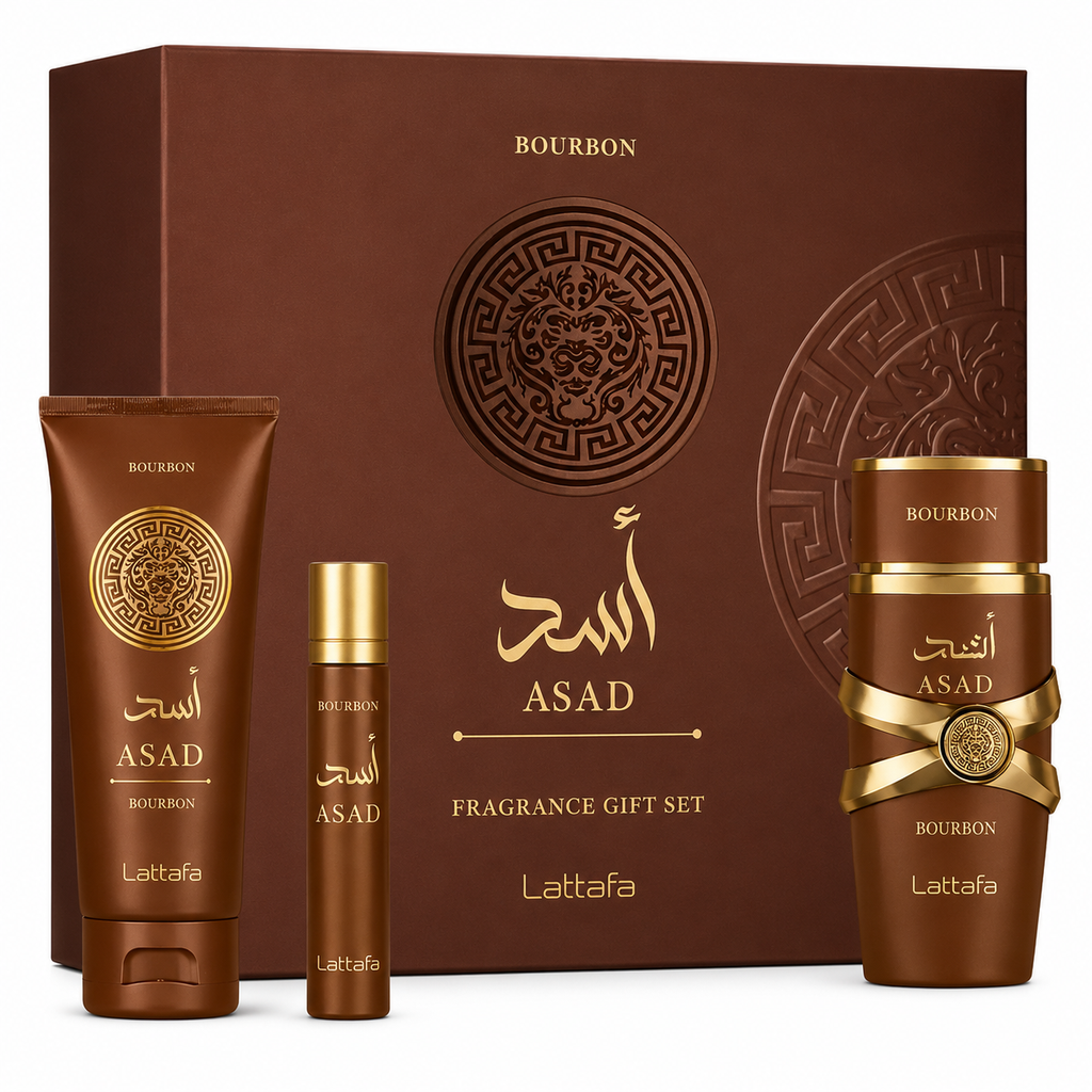 Kit Asad Bourbon Fragrance Gift Set Lattafa