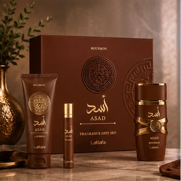 Kit Asad Bourbon Fragrance Gift Set Lattafa