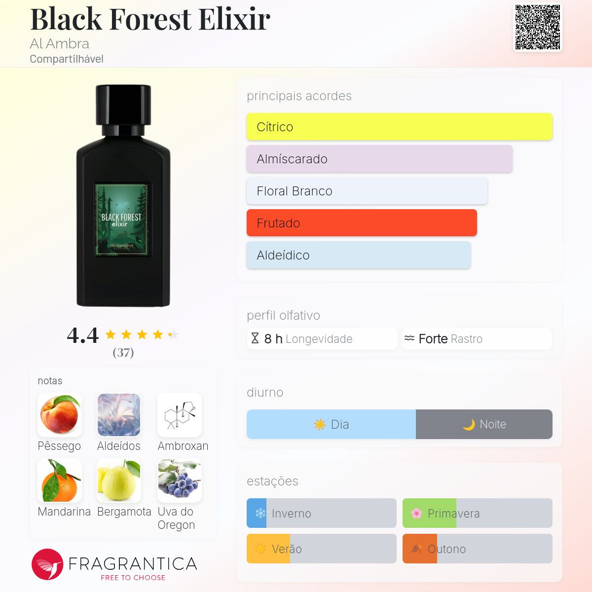 Al Ambra Black Forest Elixir Extrait de Parfum 50ml NICHO ÁRABE