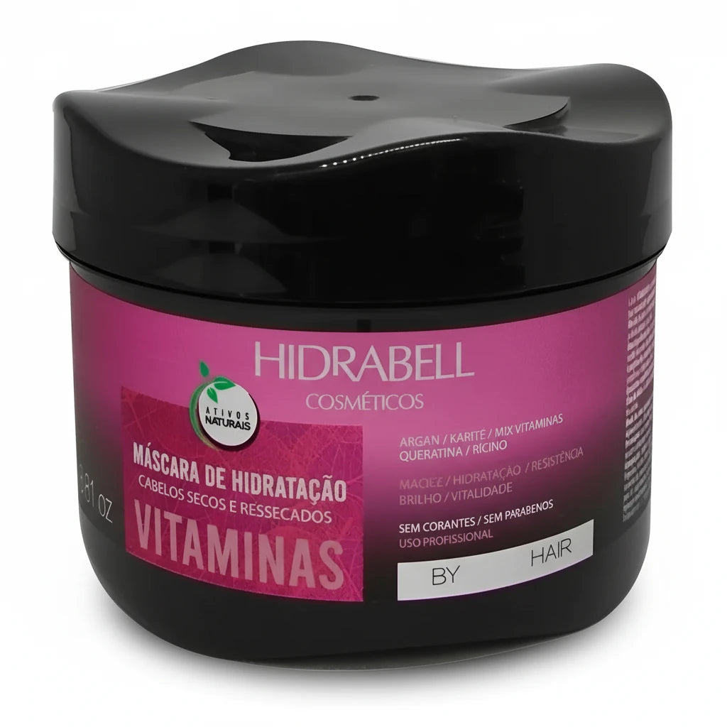 VITAMINAS - HIDRABELL - MÁSCARA DE HIDRATAÇÃO - 250G