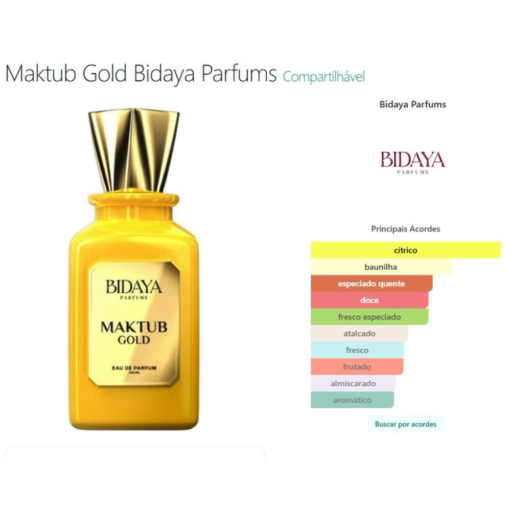 MAKTUB GOLD - BIDAYA - EAU DE PARFUM - 100ML