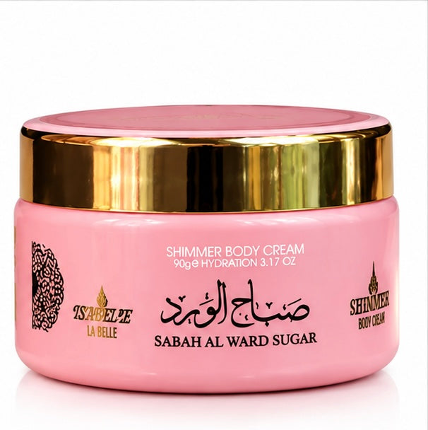 Sabah Al Ward Sugar Shimmer La Belle Body Cream 90g