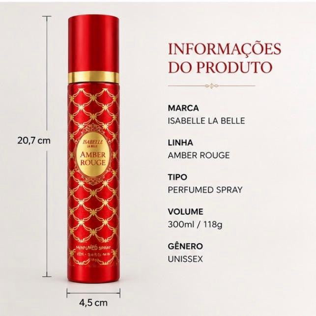 AMBER ROUGE - ISABELLE LA BELLE - PERFUMED SPRAY - 300ML