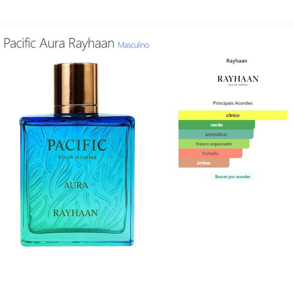 PACIFIC AURA - RAYHAAN - POUR HOMME - 100ML