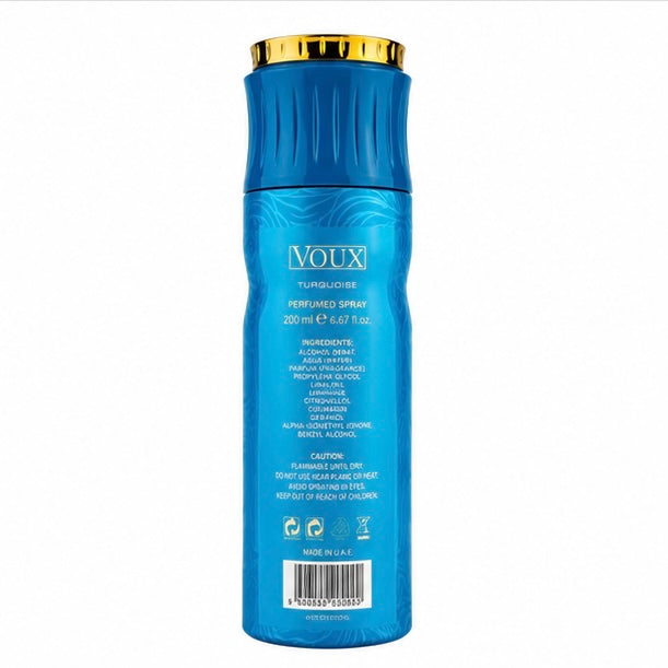 Voux Turquoise Perfumed Spray Paris Corner 200ml