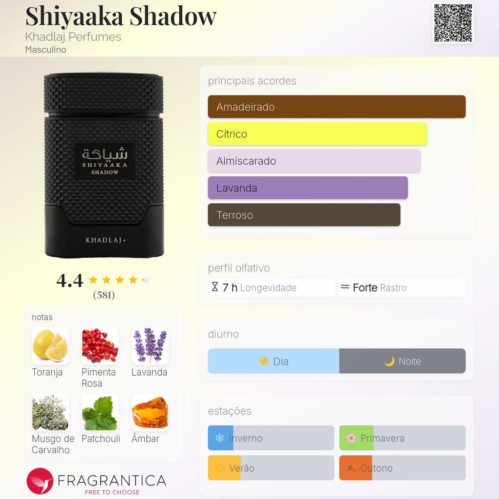 KHADLAJ SHADOW  SHIYAAKA - SPECIAL EDITION - EAU DE PARFUM - 100ML