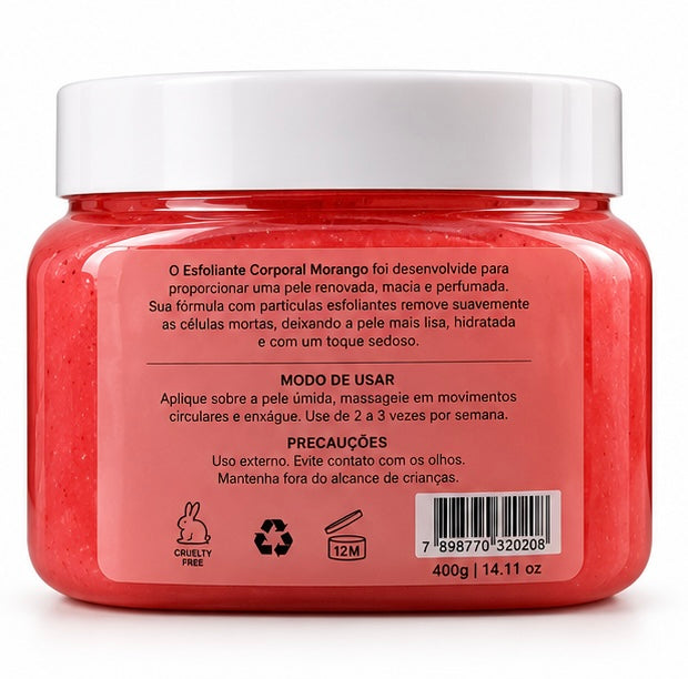 Esfoliante Corporal Isabelle La Belle Body Scrub Morango 400g