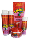 KIT BABABLU MORANGO - CHARMELLE - SAMPOO 400ML - CONDICIONADOR 400G - MÁSCARA 300G - FINALIZADOR 200G