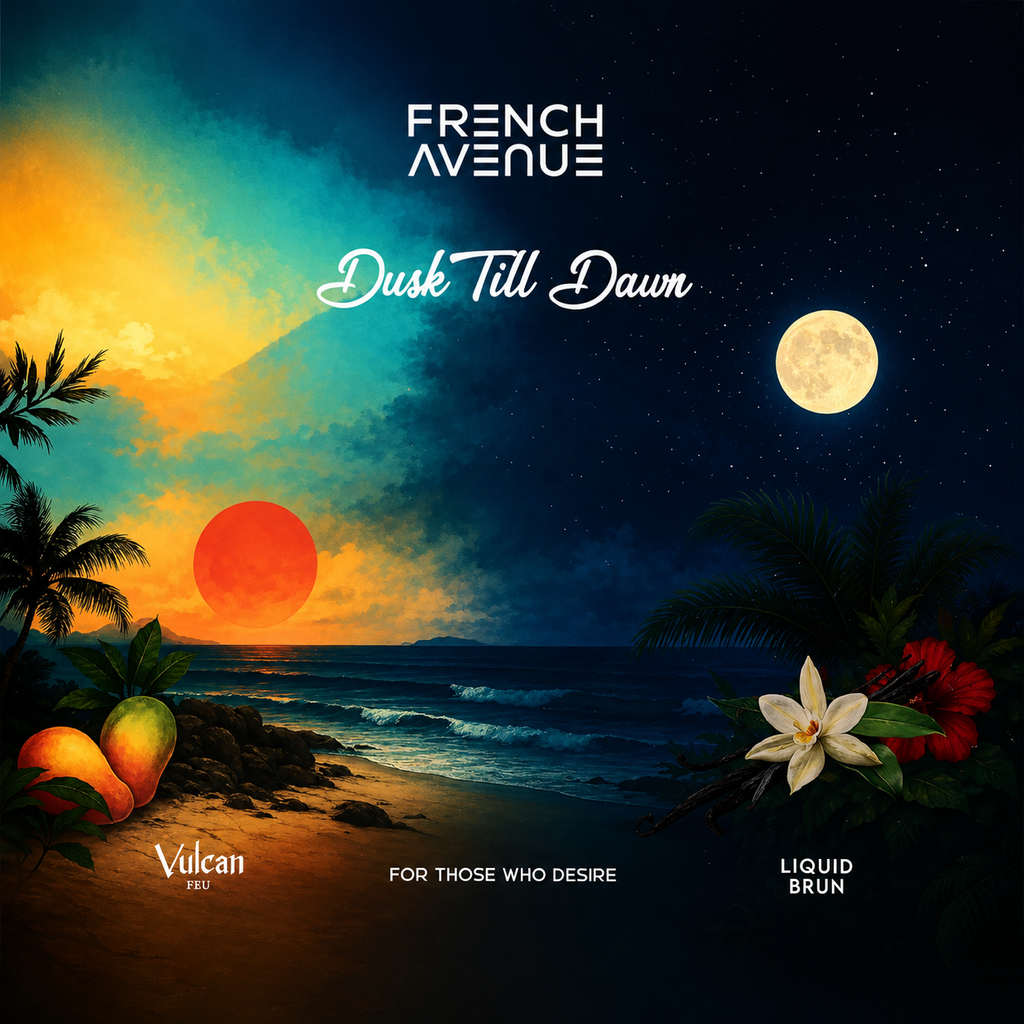 DUSK TILL DAWN - FRENCH AVENUE - VULCAN FEU 100ml  - LIQUID BRUN 100ml