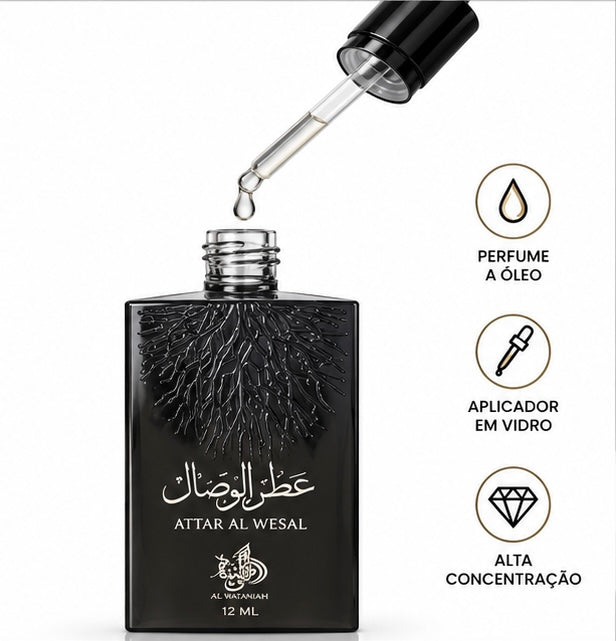 Attar Al Wesal Óleo Perfumado Concentrado 12ml