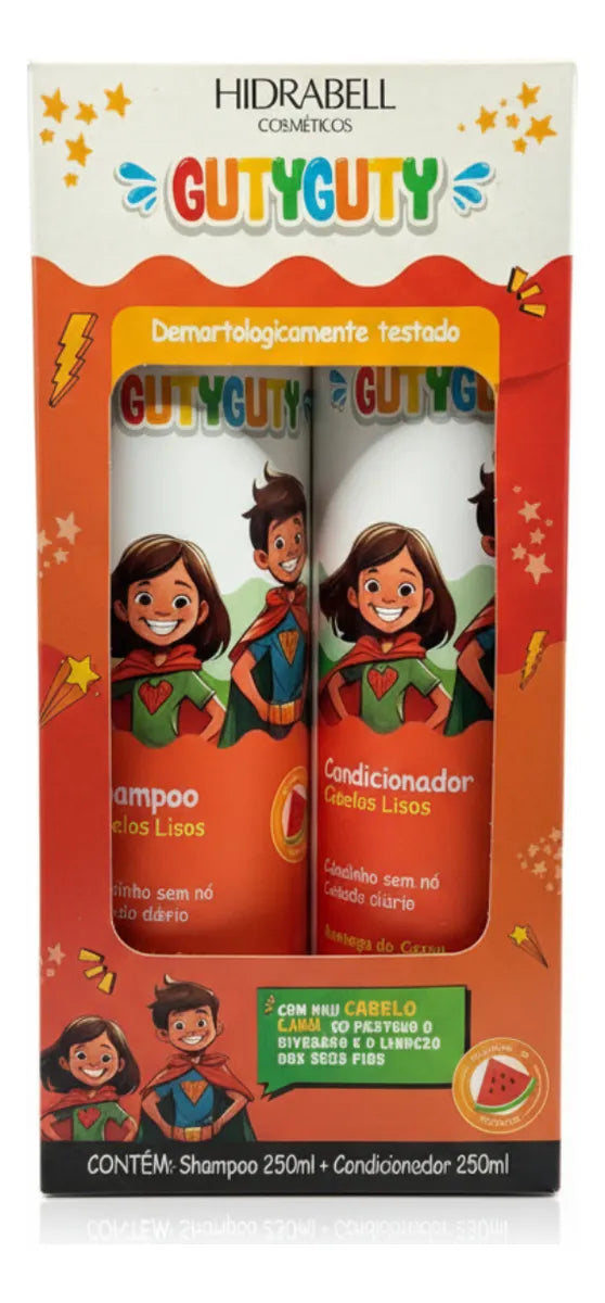 KIT GUTYGUTY LARANJA - HIDRABELL - SHAMPOO 250ML + CONDICIONADOR 250ML