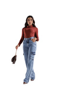 CALCA CARGO AZUL - MIRANTE JEANS
