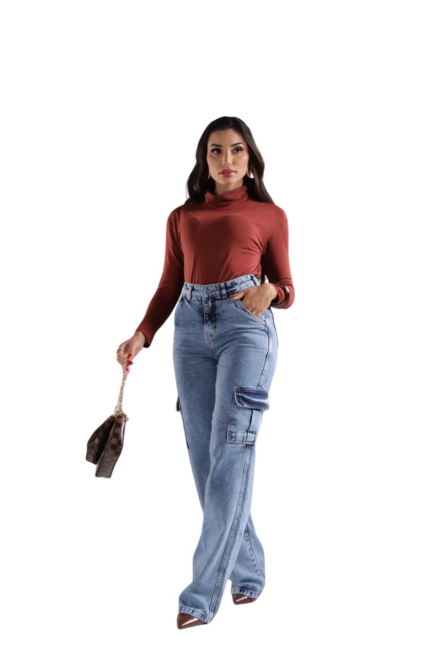 CALCA CARGO AZUL - MIRANTE JEANS