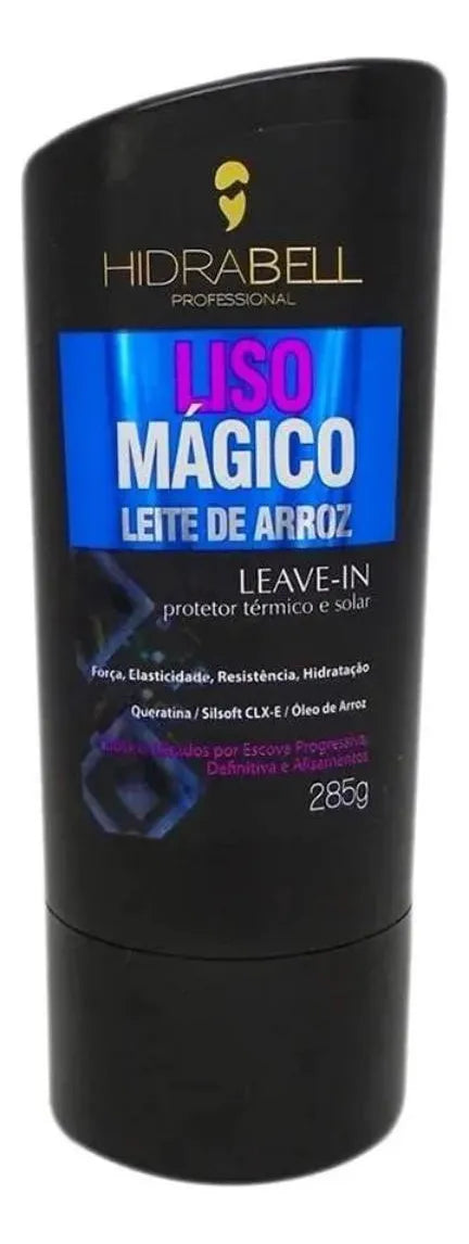 LISO MAGICO LEITE DE ARROZ  - HIDRABELL - PROTETOR TERMICO E SOLAR - 285G
