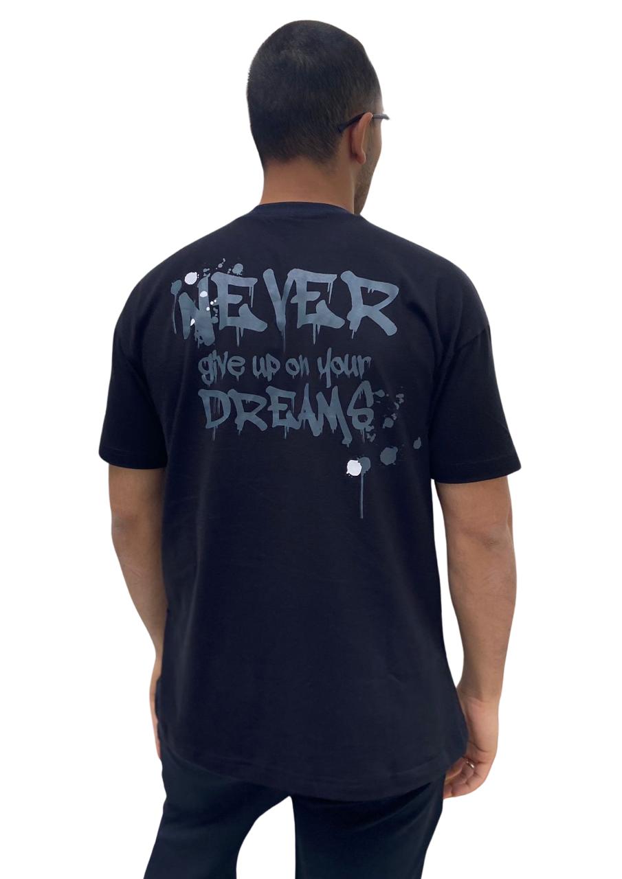 CAMISETA PRETA FATEN COLLECTION NEVER - FATEN