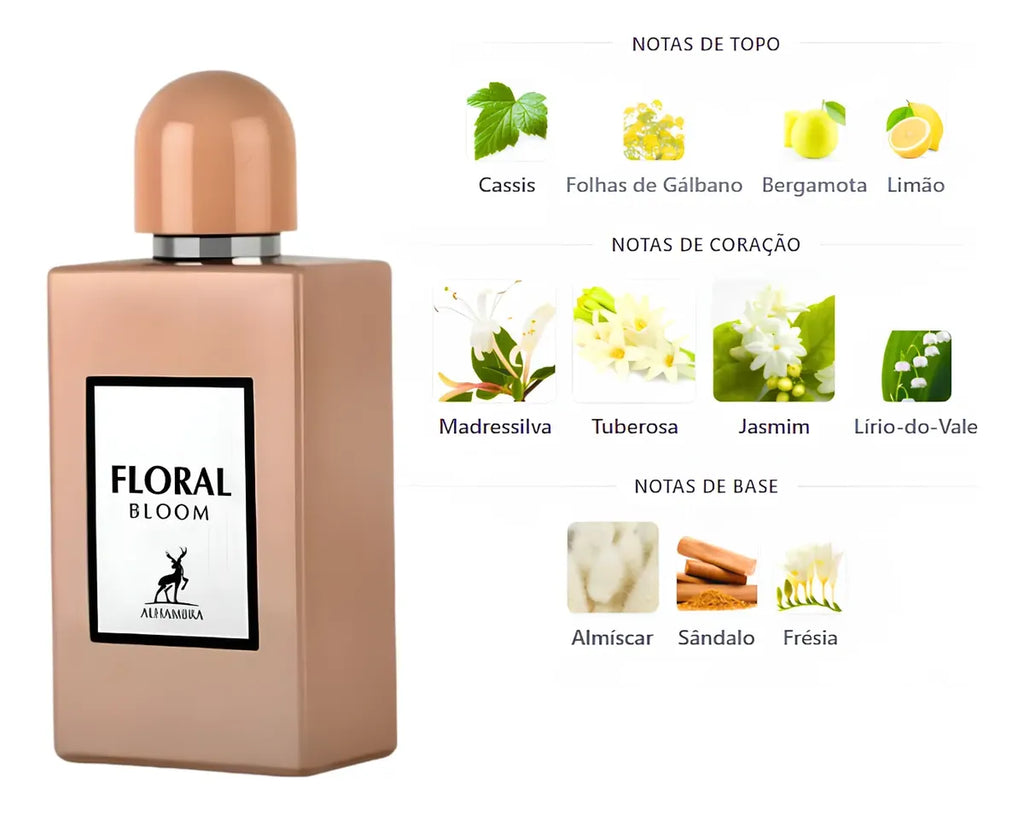 Floral Bloom Perfume Árabe Maison Alhambra Eau de Parfum 100ml