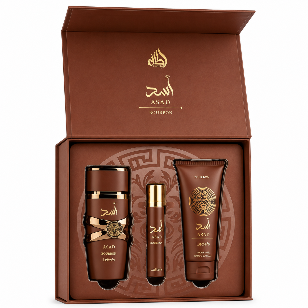 Kit Asad Bourbon Fragrance Gift Set Lattafa