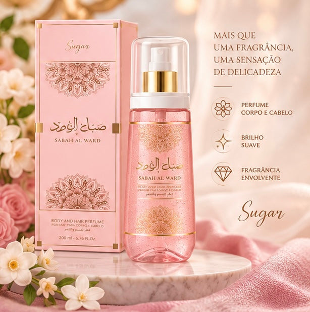 Sabah Al Ward Sugar Afeer Body And Hair 200ml