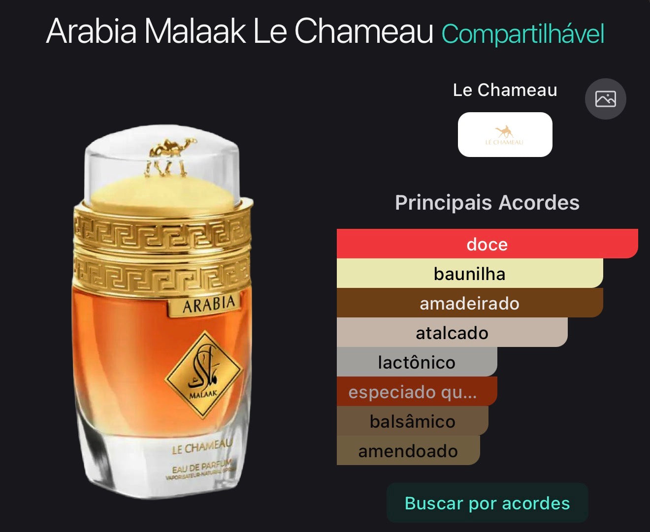 MALAAK - LE CHAMEAU - EAU DE PARFUM - 100ML