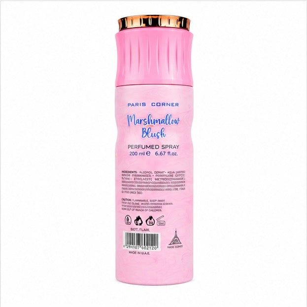 Marshmallow  Blush Perfumed Spray Paris Corner 200ml