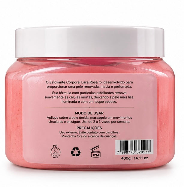 Esfoliante Corporal Isabelle La Belle Body Scrub Lara Rosa 400g