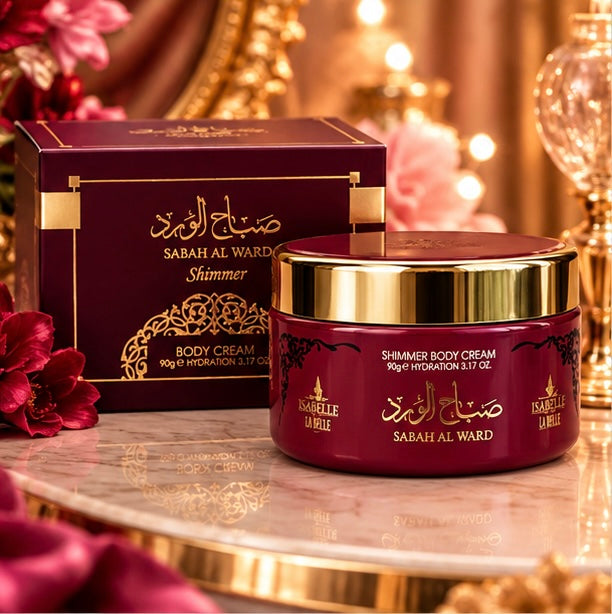 Sabah Al Ward Shimmer La Belle Body Cream 90g