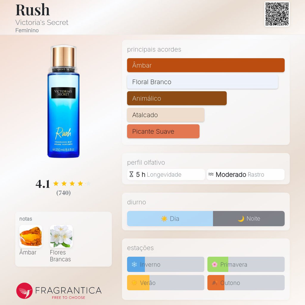 Rush VS Body Splash 250ml