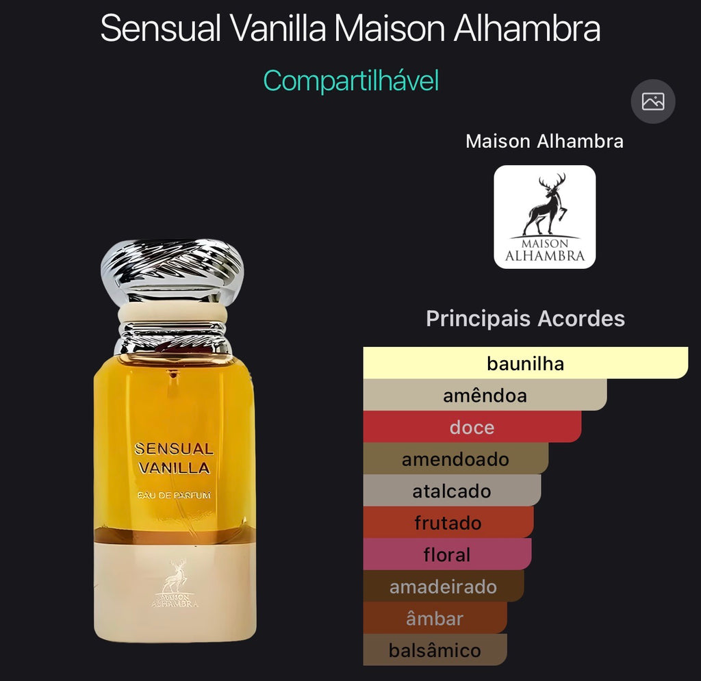SENSUAL VANILLA - MAISON ALHAMBRA - EAU DE PARFUM - 80ML