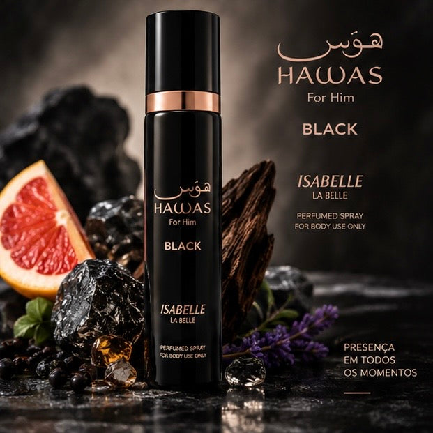 Hawas Black La Belle Body Splash 300ml