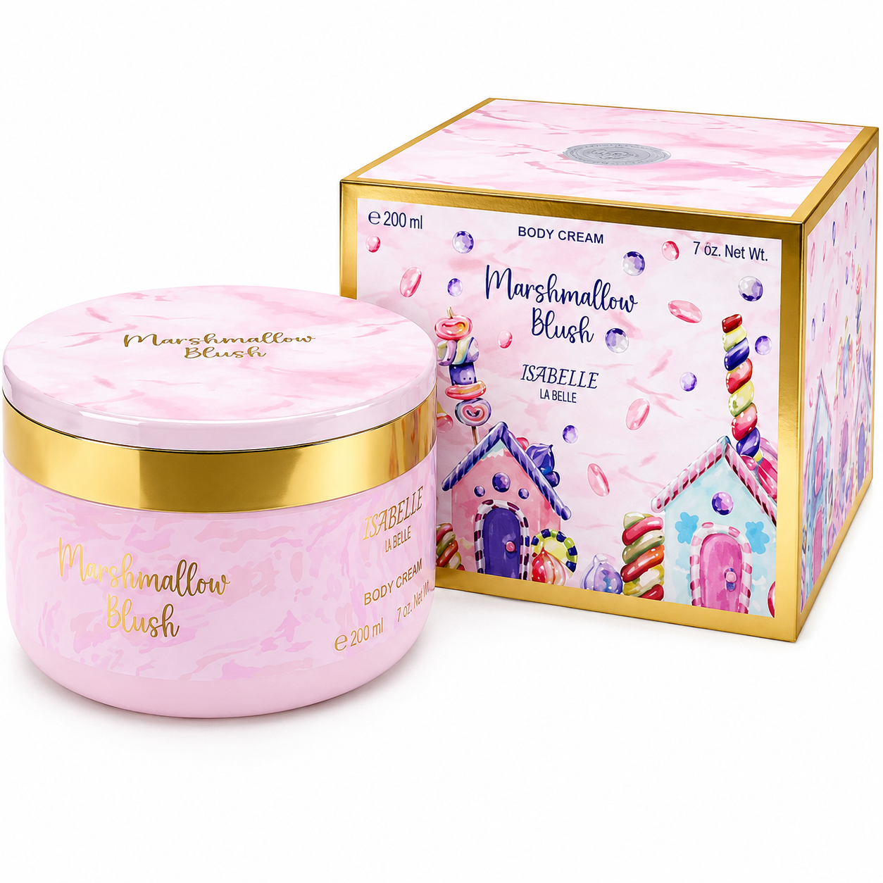MARSHMALLOW BLUSH - PASTA HIDRATANTE - ISABELLE LA BELLE - 200ML