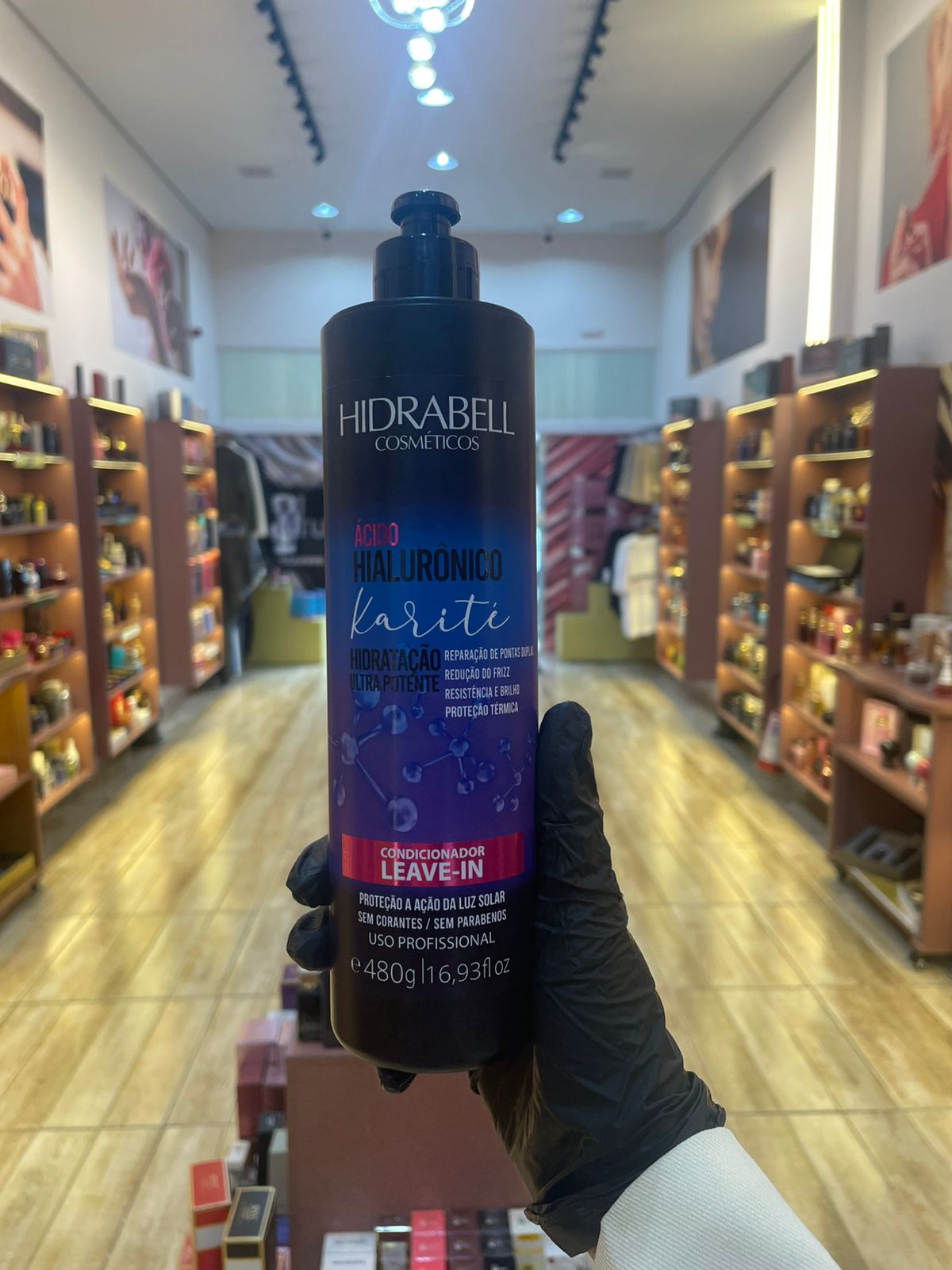 ÁCIDO HIALUÔNICO - HIDRABELL - CONDICIONADOR LEAVE-IN - 480G