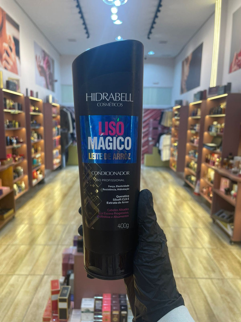 LISO MAGICO LEITE DE ARROZ  - HIDRABELL - PROTETOR TERMICO E SOLAR - 285G