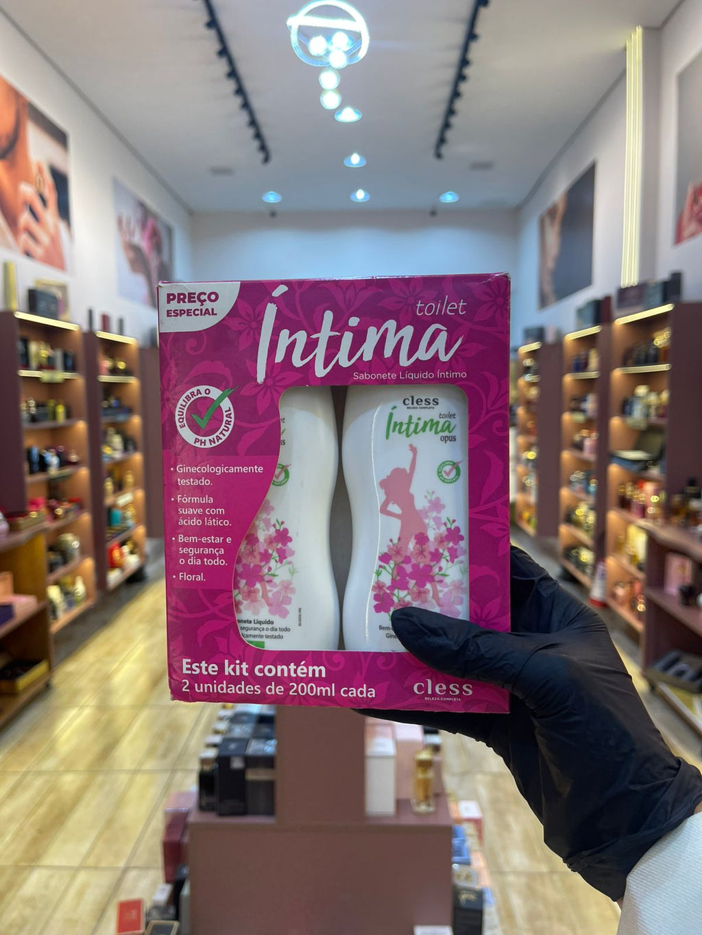 SABONETE LÍQUIDO ÍNTIMO - CLESS - KIT 2 UNIDADES DE 200ML CADA