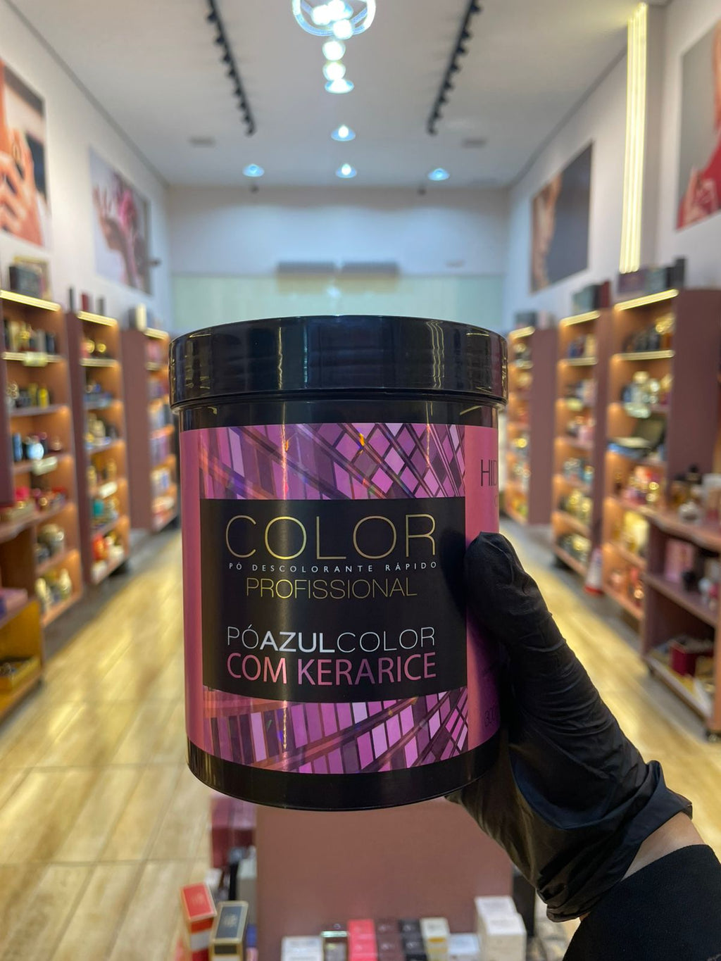 PÓ AZUL COLOR COM KERARICE - HIDRABELL - 300G