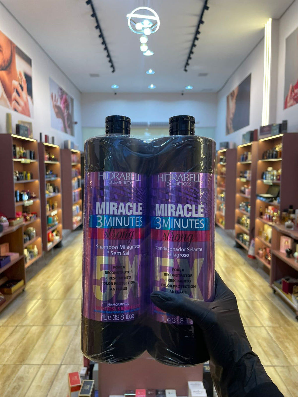MIRACLE - HIDRABELL - SHAMPOO & CONDICIONADOR - 2L
